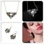 PUFFINSING Jewelry Sets for Women, Cute Earrings, Dainty Necklace, Necklaces and Earrings, Austrian Crystal, Gifts for Girls Mom Wife Sister Best Friend PUFFINSING Jewelry Sets for Women, Cute Earrings, Dainty Necklace, Necklaces and Earrings, Austrian Crystal, Gifts for Girls Mom Wife Sister Best Friend