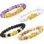 EIELO Feng Shui Pixiu Good Luck Bracelets for Men Women Natural Gemstone Healing Energy Obsidian Pi Yao Dragon Charm Beaded Bracelet Attach Wealth Money Jewelry EIELO Feng Shui Pixiu Good Luck Bracelets for Men Women Natural Gemstone Healing Energy Obsidian Pi Yao Dragon Charm Beaded Bracelet Attach Wealth Money Jewelry