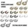 Subiceto 12 Pairs Vintage Mandala Flower Gypsy Drop Dangle Statement Earrings for Women Boho Retro Tribal Hollow Earrings Jewelry Set Subiceto 12 Pairs Vintage Mandala Flower Gypsy Drop Dangle Statement Earrings for Women Boho Retro Tribal Hollow Earrings Jewelry Set