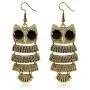 Owl Earrings For Women,Boho Owl Drop Dangle Earrings,Vintage Carved Owl Jewelry Gifts for Owl Bird Animal Lovers