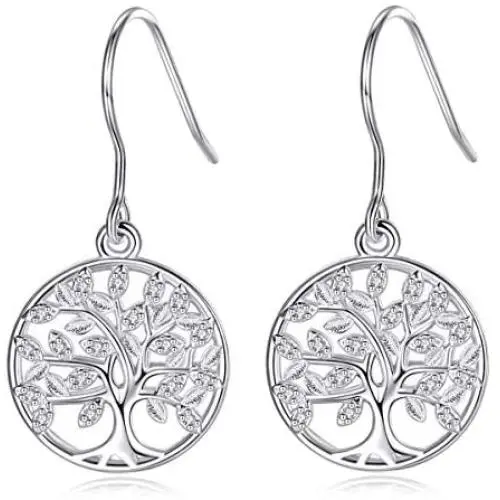 Tree of Life Earrings for Women, Mothers Day Silver Tree of Life Earings, AEONSLOVE Christmas Fashion 925 Sterling Silver Tree of Life Drop Dangle Earrings Jewelry Gifts for Women Girls Mom Tree of Life Earrings for Women, Mothers Day Silver Tree of Life Earings, AEONSLOVE Christmas Fashion 925 Sterling Silver Tree of Life Drop Dangle Earrings Jewelry Gifts for Women Girls Mom