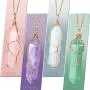 Yaomiao 5 Pieces Hexagonal Crystal Pointed Quartz Pendant Necklaces Natural Energy Healing Gemstone Necklaces with Tree Wire Wrapped for Women Girls Yaomiao 5 Pieces Hexagonal Crystal Pointed Quartz Pendant Necklaces Natural Energy Healing Gemstone Necklaces with Tree Wire Wrapped for Women Girls
