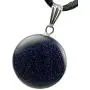 Steampunkers USA Celestial Collection - 20mm Full Moon Disc Galaxy Goldstone, Blue Black Sparkle - 20-22 Inch Adjustable Black Cord – Crystal Gemstone Collectibles Carved Necklace Handmade Charm Steampunkers USA Celestial Collection - 20mm Full Moon Disc Galaxy Goldstone, Blue Black Sparkle - 20-22 Inch Adjustable Black Cord – Crystal Gemstone Collectibles Carved Necklace Handmade Charm