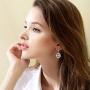 BriLove Women 925 Sterling Silver Dancing CZ Round Spiral Swirl Pendant Necklace Dangle Earrings Set Clear