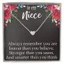 EMMA LOU Niece Gifts from Aunt Niece Necklace Necklaces for Teen Girls Sweet 16 Necklace Sweet 16 Gifts for Girls Teen Girl Gifts for Teen Girls