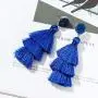 Rave Envy Colorful Tassel Earrings for Women - Layered Tassle Earrings - Choice of Color