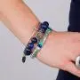 Silpada Beach House Natural Howlite, Lapis, & Amazonite Cuff Bracelet in Sterling Silver, 6.25'' Silpada Beach House Natural Howlite, Lapis, & Amazonite Cuff Bracelet in Sterling Silver, 6.25''