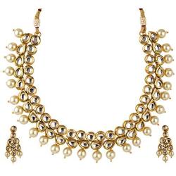 Efulgenz Indian Bollywood Premium Kundan Faux Pearl Bridal Wedding Choker Necklace Earrings Jewelry Set