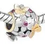 SexyMandala Best Gift for Mom Butterfly Flower Jan-Dec Birthstone Crystal Charms Beads for Bracelets