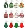 12 pairs Christmas Faux Leather Earrings for Women Girls Christmas tree Earring Teardrop Dangle Earrings Petal Drop Earrings Jewelry 12 pairs Christmas Faux Leather Earrings for Women Girls Christmas tree Earring Teardrop Dangle Earrings Petal Drop Earrings Jewelry