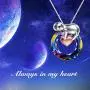 TOUPOP Sloth Gifts for Women s925 Sterling Silver Sloth Pendant Necklace with Volcano Crystal Jewelry Gifts for Birthday Best Friend Mothers Day gifts for her Mom Wife Daughter Granddaughter Animal Lovers