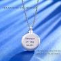 Odinstone Cremation Urn Necklace for Ashes, Tree of Life Sterling Silver Urn Jewelry Memorial Pendant- Always on My Mind Forever in My Heart (With Fill Kit and Gift Box)
