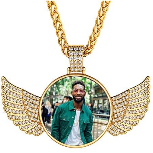 DIY Full CZ Bubble Letter Necklace Men Women Personalized Hip Hop Jewelry Platinum or 18K Gold Plated Customizable 1-6 Pcs Bling Initials Pendant,Tennis Chain or Spiga Chain 18-30 Inch, with Gift Box