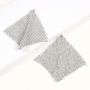 Solememo Long CZ Diamond Star with Waterfall Chandelier Dangle Statement Earrings for Wedding Prom Party