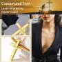 PROSTEEL Stainless Steel Cross Necklace for Men Women, Silver/Black/Gold Tone, Two Size, Hypoallergenic, Engrave Text Available, Come Gift Box
