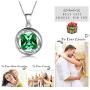 Aurora Tears 925 Sterling Silver 12 Birthstones Necklace/Earring/Ring/Bracelet Women Birthstone Pendant Crystal Fashion Birthday Jewelry
