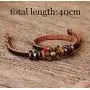 ORAZIO Leather Bracelets for Women Girls Flower Wrap Bracelets ORAZIO Leather Bracelets for Women Girls Flower Wrap Bracelets