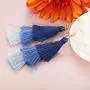 FINREZIO 1-2 Pairs Dangle Tassel Earring for Women Girls Boho Earring Gradient