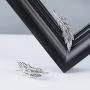 GDDX Sterling Silver Ear Climber Crawler Vintage Feather Wings CZ Long Ear Crawler Earrings