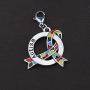 CENWA Autism Ribbon Necklace Asperger Awareness Jewelry Gift for Autism Mom/Autism Teacher/Autistic Girl