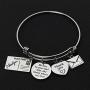 WENATA Funny Mail Lady Gift Mail Carrier Bracelet Be Nice to Your Mail Lady Postal Worker Bracelet Jewelry Mail Lady Thank You Gift for Postal Worker