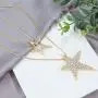 Chamqueen Double Layered Necklace Sweater Chain Jewelry V Shape Lariat Long Necklace for Women Girls