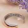 MS.CLOVER Encouragement Gift, Happiness Can be Found Even in The Darkest of Times, If One Only Remembers to Turn On The Light. Message Cuff
