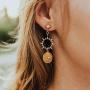 Gmillions Fashion Shiny Rhinestone Star Moon Drop Earrings Jewelry for Women Earring