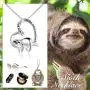 Sloth Necklace Gifts for Women Sterling Silver I Love you to the Moon and Back Heart Pendant Necklaces Mothers Valentines Day Jewelry for Mom Girlfriend Sloth Necklace Gifts for Women Sterling Silver I Love you to the Moon and Back Heart Pendant Necklaces Mothers Valentines Day Jewelry for Mom Girlfriend