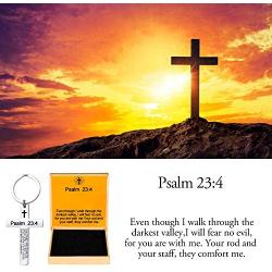 Ldurian Christian Keychain ECCLESIASTES 3:1 Bible Verse Key Chain Inspirational Cross Religious Gifts…