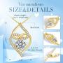 VAN RORSI&MO Heart Necklace-5A Cubic Zirconia Heart Pendant Necklace-14K Gold Plated Infinity Heart Necklaces for Women-Jewelry Gifts Necklaces for Women