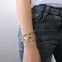 KELITCH Friendship Bracelets Handmade Single Strand Gold Beaded Bar Bracelets Chic Bangle KELITCH Friendship Bracelets Handmade Single Strand Gold Beaded Bar Bracelets Chic Bangle