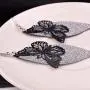Womens Butterfly Dangle Earrings, Long Hollow Flying Animal Butterfly Drop Hook Earrings Fashion Jewelry