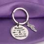 BEKECH Runner Keychain Runner Believe in Yourself and You Will be Unstoppable Keychain with Running Shoe Running Jewelry Marathon Jewelry Gift for Runners