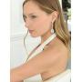 Mariell Art Deco Vintage CZ Wedding Earrings - Glamorous Gatsby-Style Dangle Chandeliers for Brides