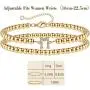 Moncinday 2Pcs Gold Initial Bracelets for Women Gifts, 14K Gold Plated Beaded Bracelets Set Link Chain Bracelets Initial Bracelet Initial Jewelry for Women Teen Girls Dainty Valentines Day Present Moncinday 2Pcs Gold Initial Bracelets for Women Gifts, 14K Gold Plated Beaded Bracelets Set Link Chain Bracelets Initial Bracelet Initial Jewelry for Women Teen Girls Dainty Valentines Day Present