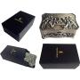 elegantmedical Black AAA+10mm Real Pearl BEADS GOLD ROSARY CROSS Necklace & box Catholic GIFTS