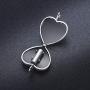 S925 Sterling Silver Heart Urn Ashes Necklace,Tree of Life Cremation Jewelry for Ashes, Keepsake, Memorial Urn Locket Pendant Necklace for Human or Pets