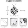 memorial jewelry Firefighter Fire Dept Round Cremation Pendant Cremation Jewelry for Ashes