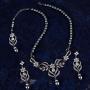 Crownguide Delicate Pearl Bridal Jewelry Set for Women Wedding Pearls Crystal Bridal Necklace and Earring Set