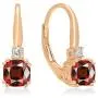 Dazzlingrock Collection Each 5 MM Cushion Gemstone & Round White Diamond Ladies Dangling Drop Earrings, 14K Gold Dazzlingrock Collection Each 5 MM Cushion Gemstone & Round White Diamond Ladies Dangling Drop Earrings, 14K Gold