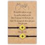 Sunflower Pinky Promise Bracelets Best Friend Friendship Mom Daughter Matching Bracelet for Women Girls