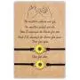 Sunflower Pinky Promise Bracelets Best Friend Friendship Mom Daughter Matching Bracelet for Women Girls