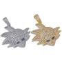 Hip Hop Cartoon Iced Out Bling Zirconia Pendant Chain Charm18K Gold Plated Necklace for Men Women