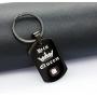 Uloveido Black Gold His Queen and Her King Stainless Steel Necklace Keychain Jewelry Set for Men Women