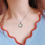 LLsuy Alpha Kappa Alpha Necklace Sorority Jewelry AKA Sorority Gifts for Women Girls