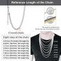 U7 Necklce for Men Women Fashion Jewelry, Width 3mm 4mm 6mm, Length 14/18/20/22/24/26/28/30 Inch, Solid Stainless Steel 4D Franco Curb Link Chain with Gift Box