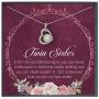Grace of Pearl Twin Sister Quotes Jewelry Happy Birthday Twin Sister Gifts for Twin Sister Twin Gifts Twin Quotes