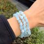 Adabele 1pc Natural 7 inch 7.5 inch Gemstone Bracelet Stretchy Chakra Gems Stones 7-10mm Free Form Beads Healing Crystals Engergy Quartz Jewelry Women Girls Birthday Gift