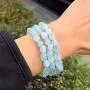 Adabele 1pc Natural 7 inch 7.5 inch Gemstone Bracelet Stretchy Chakra Gems Stones 7-10mm Free Form Beads Healing Crystals Engergy Quartz Jewelry Women Girls Birthday Gift